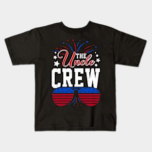 Uncle Crew 4Th Of July Patriotic American Family Matching Kids T-Shirt